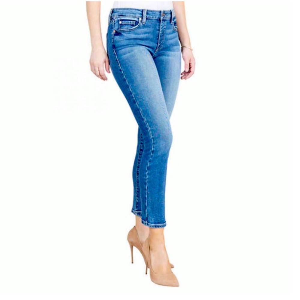 Anthropologie Level 99 High Rise Skinny Crop Jeans
